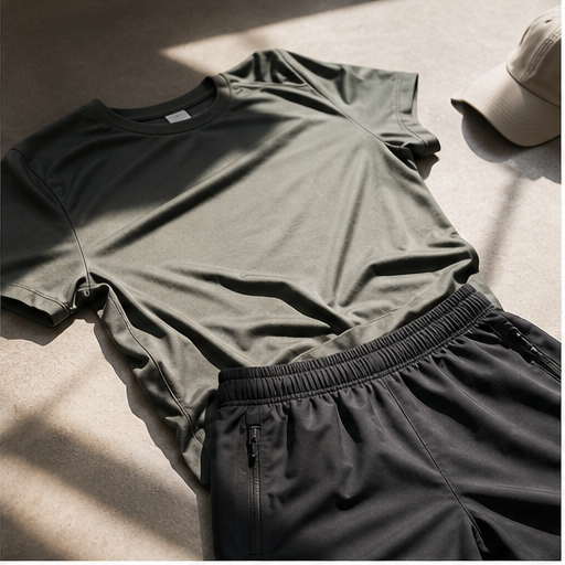 Set active lifestyle in studio moderno